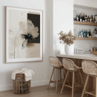 abstract flower art for kitchen
