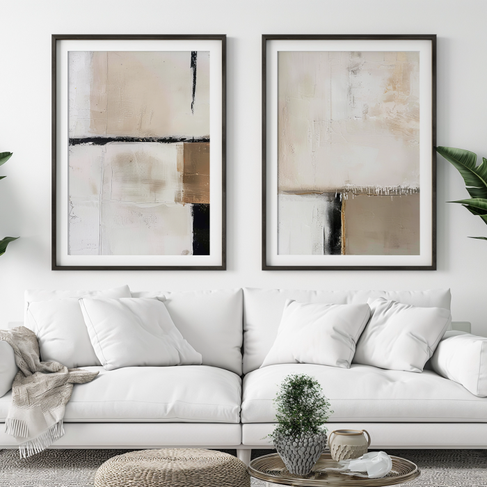 scandinavian abstract art print