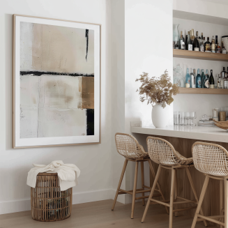 neutral scandinavian art print