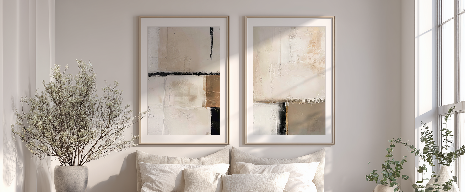 nordic minimal abstract wall decor