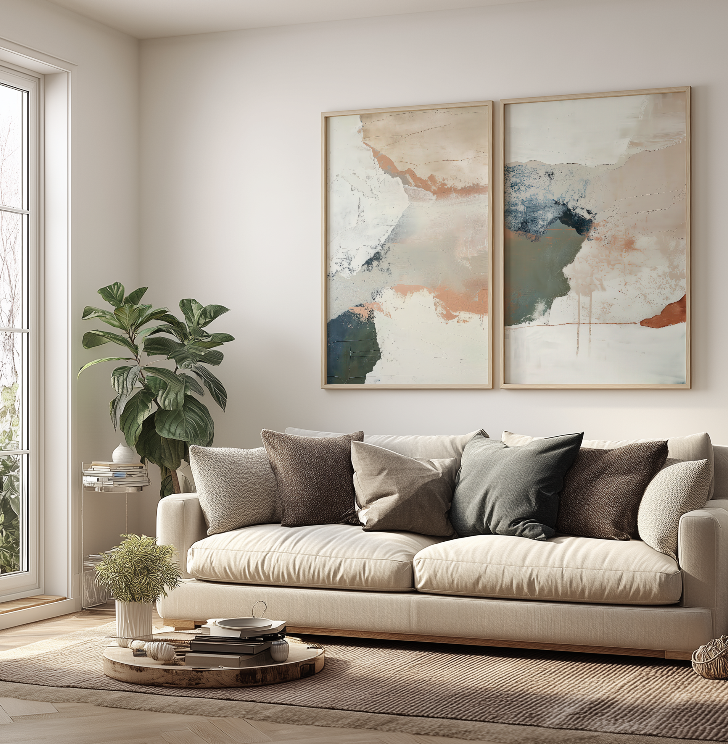 Abstract Wall Art in Perfect Balance
