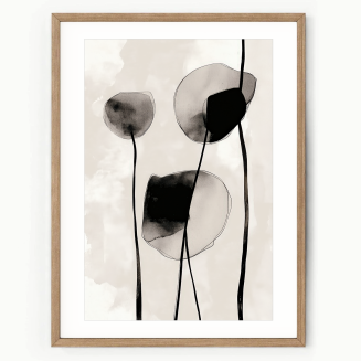 botanical abstract wall art print