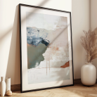 modern framed abstract wall print