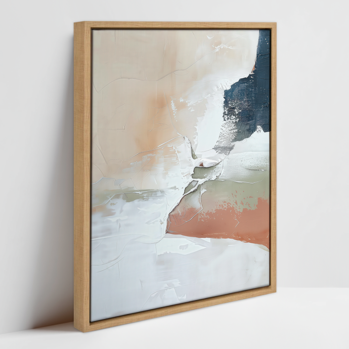 NeutralAbstractNo2-FRAMED CANVAS