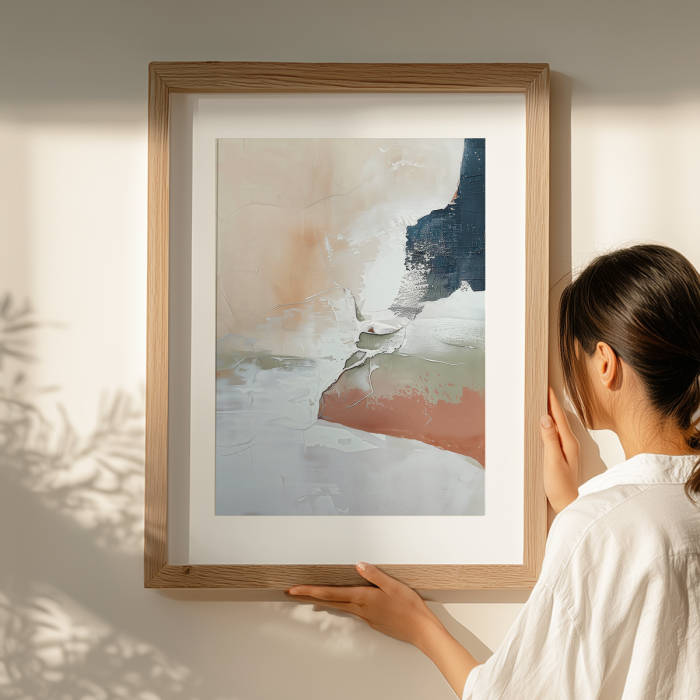 modern scandinavian textured wall print
