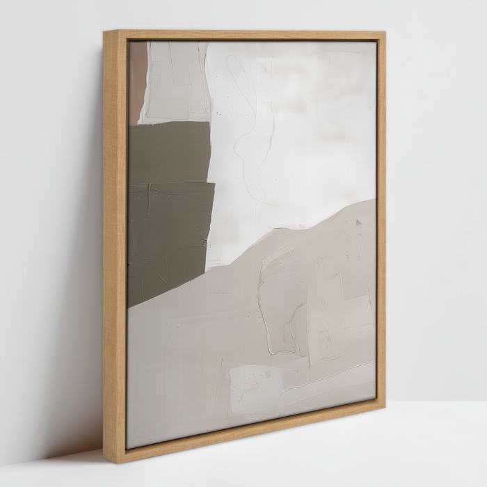 Khaki-Olive-No1-FRAMED CANVAS
