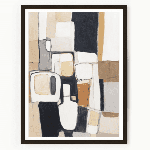 neutral abstract art print