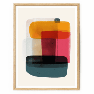 Modern neutral abstract wall art