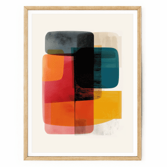 modern abstract wall print