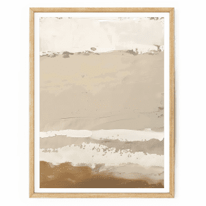 neutral beige abstract print