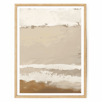 neutral beige abstract print