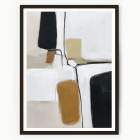 Bold organic neutral abstract wall art