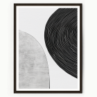 neutral geometric abstract art print