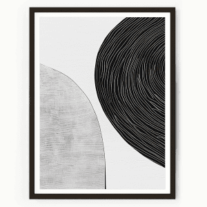 neutral geometric abstract art print