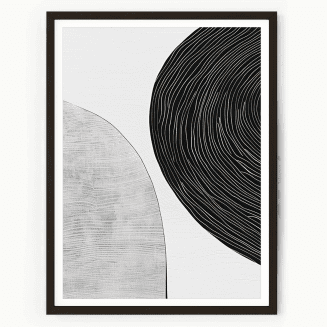 neutral geometric abstract art print