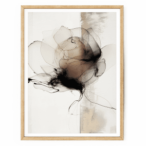 abstract floral wall art