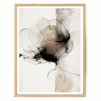 abstract floral wall art