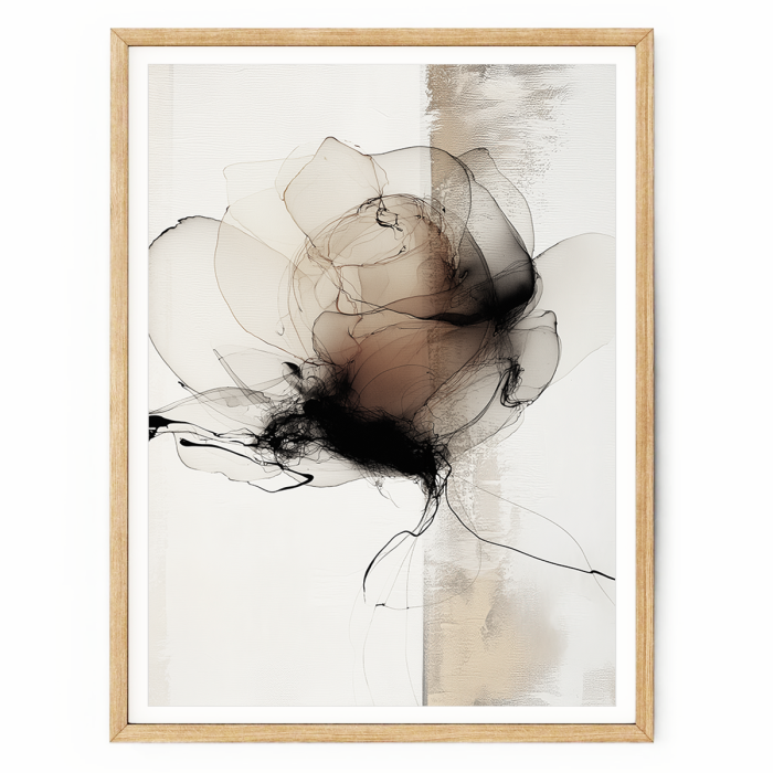 abstract floral wall art