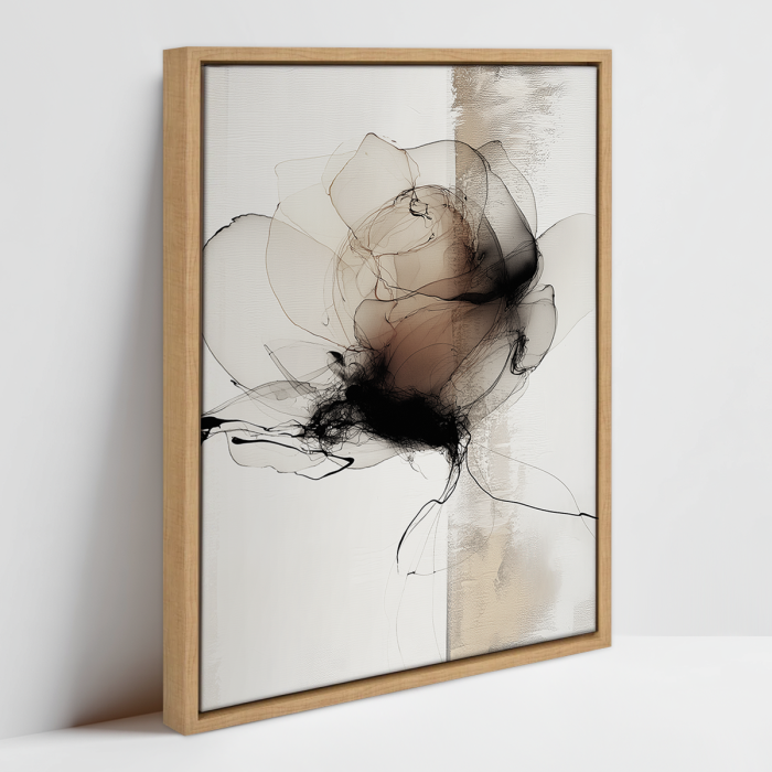 WATERCOLOR-FLOWER-No1-FRAMED CANVAS