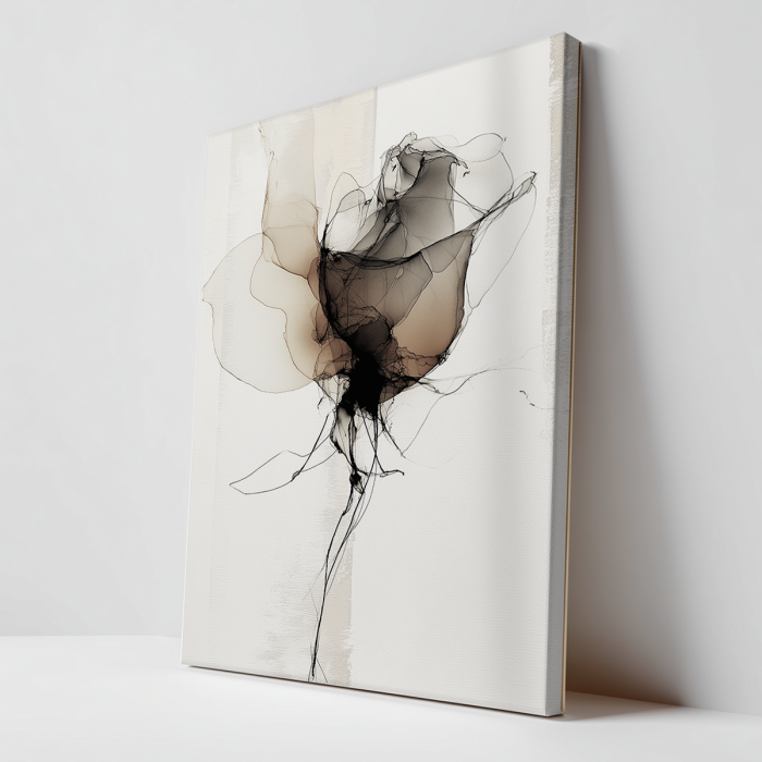 WATERCOLOR-FLOWER-No2-CANVAS UNFRAMED