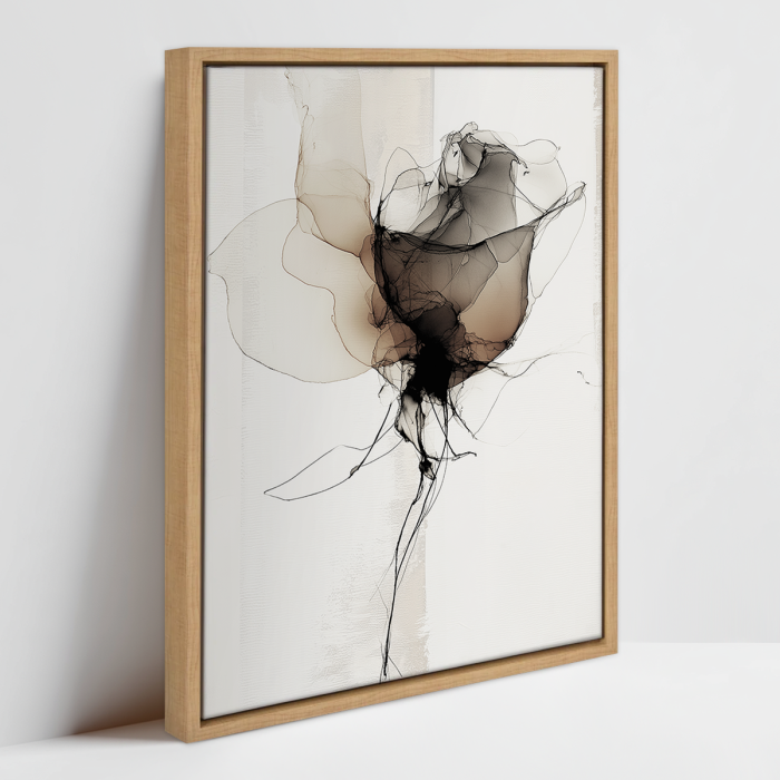 WATERCOLOR-FLOWER-No2-FRAMED CANVAS
