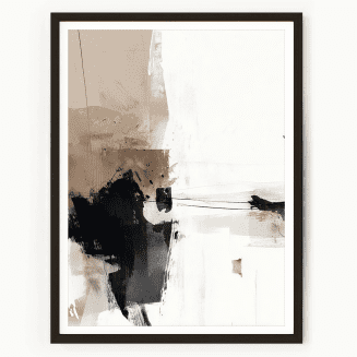 Modern neutral abstract wall art