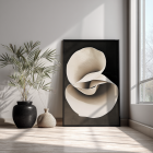 White-Petals-No1-black-frame