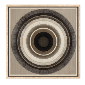 Contemporary textile wall art with modern woven texture and neutral tones — handcrafted fabric artwork for modern interiors
