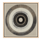 Modern woven textile wall art with layered fabric textures in neutral tones — handcrafted contemporary wall décor for minimalist interiors.