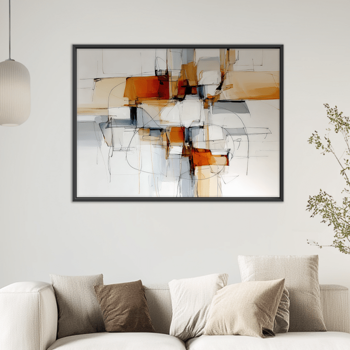 abstract-expressionism-no1-BLACK FRAME - OVER COUCH