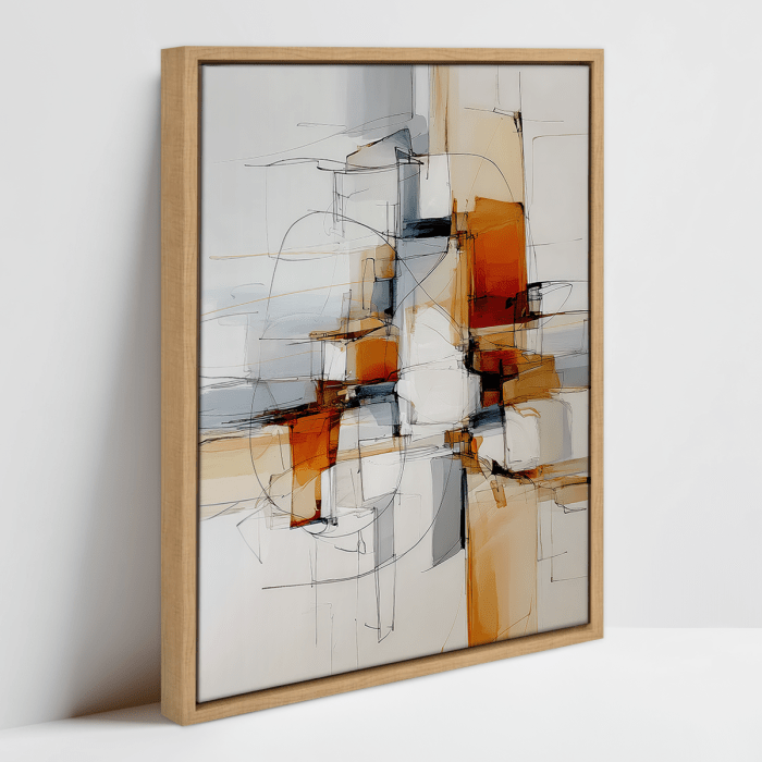 abstract-expressionism-no1-FRAMED CANVAS